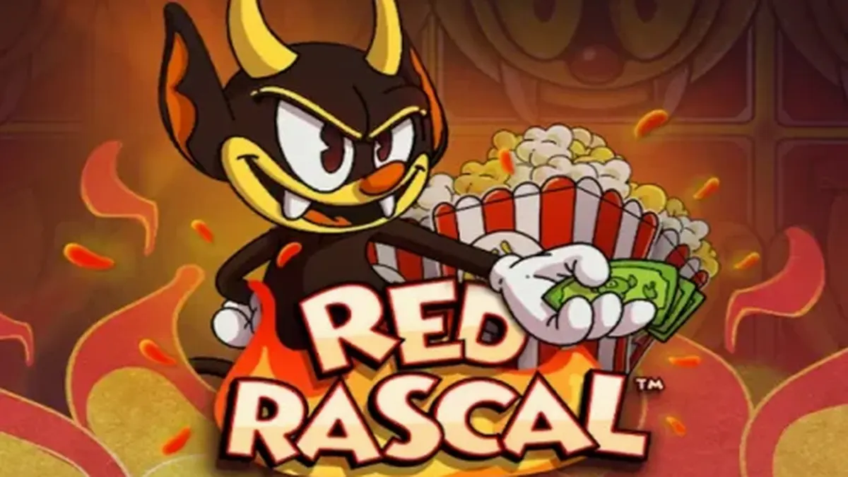 Red Rascal স্লট গেমের রঙিন এবং কার্টুনিশ ইন্টারফেসের একটি ঝলক